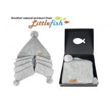 Littlefish 儿童围巾帽 灰色
