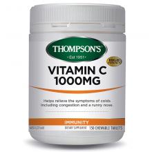 【买1送1】Thompsons汤普森VC维生素C-1000mg-150t *2瓶