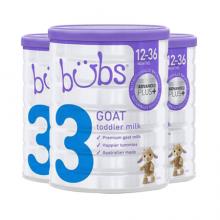 【3罐直邮】Bubs 贝儿 婴幼儿配方羊奶粉3段（1-3岁）800g*3罐