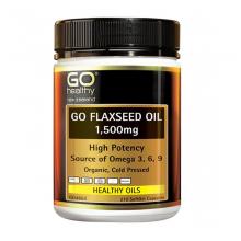 Go healthy Flaxseed Oil Organic 1500mg 210s GO4653 高之源 亚麻籽油胶囊