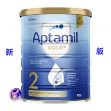 【新西兰】Aptamil 爱他美金装2段婴儿奶粉900克 *6罐（随机3+3或6罐发货）