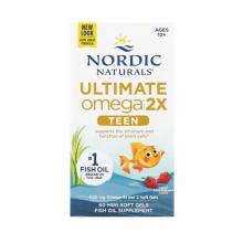 Nordic Naturals Ultimate Omega 2X Teen 挪威自然青少年双倍鱼油...