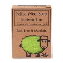 Felted Wool Soap羊毛毡羊毛皂100g 罗勒青柠柑橘