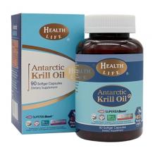 【2瓶包邮价】Health Life 磷虾油胶囊90粒 1000mg *2瓶（运输途中的物理变化，融化、断裂、变形、结冰等情况，不予理赔）