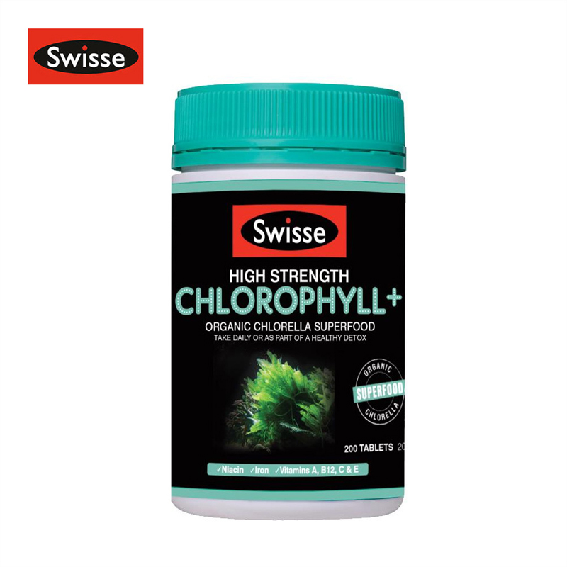 swisse叶绿素片chlorophyll200片新包装