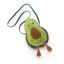 Jellycat 牛油果斜挎包 单肩小包毛绒玩具 29cm