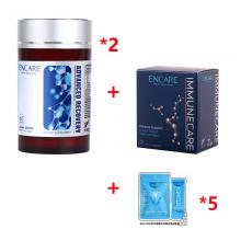 ENCARE 耳牛球蛋白 巨球 灵芝肽聚糖 60粒+成人儿童套装