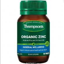 Thompson's 汤普森 有机补锌片 80粒 