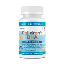 Nordic Naturals 挪威自然 儿童鱼油 DHA 250mg 180粒胶囊运输途中的物理变化，融化、断裂、变形、结冰等情况，不予理赔）