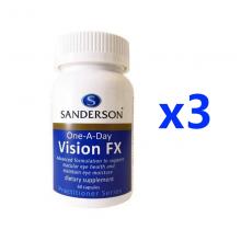 【3瓶优惠装】Sanderson 护眼叶黄素20mg Vision FX 60c *3瓶