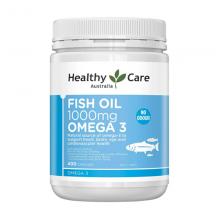 healthy care HC鱼油1000mg 400粒（运输途中的物理变化，融化、断裂、变形、结冰等情况，不予理赔）