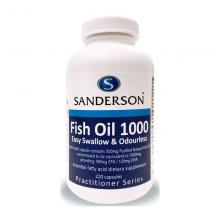 Sanderson 迷你鱼油 1000mg 220c 小颗粒易吞咽（运输途中的物理变化，融化、断裂、...
