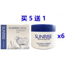 【买5送1】【漏液不赔】Sunrise Placenta Cream羊胎素抗衰老保湿绵羊油面霜 100ml *6瓶