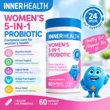 Inner Health 女性5合1益生菌-解压+消化+免疫+泌尿+妇科-60粒